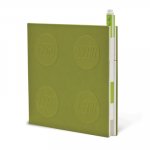 Lego 2.0 Locking Notebook with Gel Pen - Lime