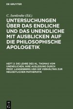 Lehre Des Hl. Thomas Vom Unendlichen, Ihre Auslegung Durch Prof. Langenberg Und Ihr Verhaltnis Zur Neuzeitlichen Mathematik