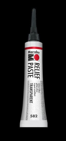 Marabu reliďż˝fnďż˝ pasta na sklo a porcelďż˝n/stďż˝ďż˝brnďż˝ glitr 20 ml