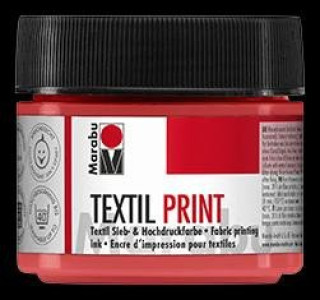 Marabu textilnďż˝ barva na sďż˝totisk a linoryt/oranďż˝ovďż˝ 100 ml