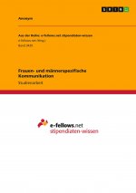 Frauen- und männerspezifische Kommunikation