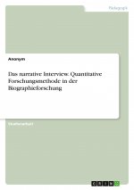 Das narrative Interview. Quantitative Forschungsmethode in der Biographieforschung