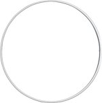 Drátěný kroužek bílý O 15 cm
