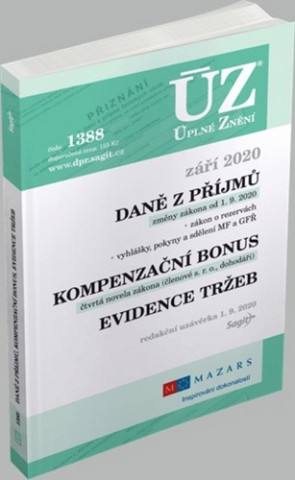 ÚZ 1388 Daně z příjmů, evidence tržeb 2020