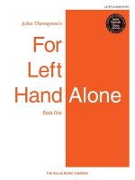 For Left Hand Alone - Book 1: National Federation of Music Clubs 2020-2024 Selection Later Elementary Level