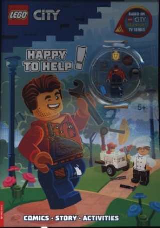 LEGO City: Happy to Help! Activity Book (with Harl Hubbs minifigure) (AMEET)(Puha kötésű)