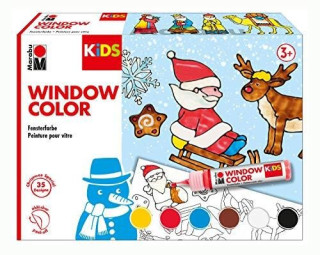 Marabu KiDS sada okeních barev - Vánoční 6 x 25 ml