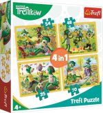 Trefl Puzzle Treflíci - Společné chvíle 4v1 (35,48,54,70 dílků)