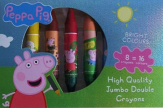 Oboustrannďż˝ voskovky Peppa