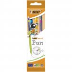 Ołówek z gumką HB BIC Matic Fun pouch 3szt