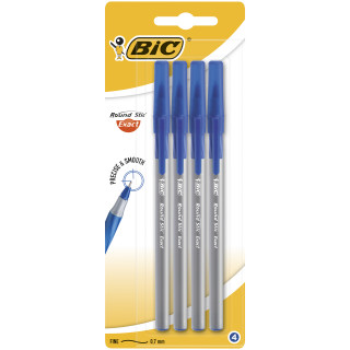 Długopis Round Stic Exact BIC niebieski blister 4szt