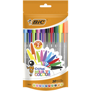 Długopis Cristal Multi Color BIC mix doypack 20szt