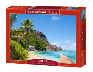 Puzzle 3000 Tropikalna plaża Seszele C-300228-2
