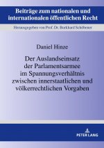 Auslandseinsatz Der Parlamentsarmee Im Spannungsverhaeltnis Zwischen Innerstaatlichen Und Voelkerrechtlichen Vorgaben