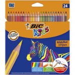 Kredki ołówkowe Eco Evolution Stripes BIC Kids 24 kolory