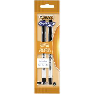 Długopis żelowy Gel-ocity Stic BIC 0.5mm czarny pouch 2szt