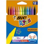 Kredki świecowe Plastidecor BIC Kids 12 kolorów