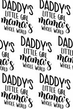 Daddy's Little Girl, Mama's Whole World Composition Notebook - Small Ruled Notebook - 6x9 Lined Notebook (Softcover Journal / Notebook / Diary)