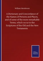 Dictionary and Concordance of the Names of Persons and Places, and of some of the more remarkable Terms, which occur in the Scriptures of the Old and