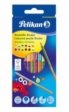 Kredki ołówkowe dwustronne Pelikan 12 sztuk, 24 kolory