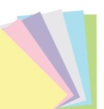 Filofax papír čistý A5 - pastelový