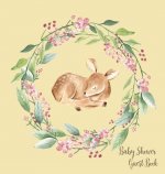 Woodland Baby Shower Guest Book (Hardcover)