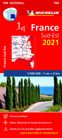 Southeastern France 2021 - Michelin National Map 709