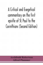 critical and exegetical commentary on the first epistle of St. Paul to the Corinthians (Second Edition)