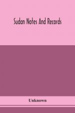 Sudan notes and records
