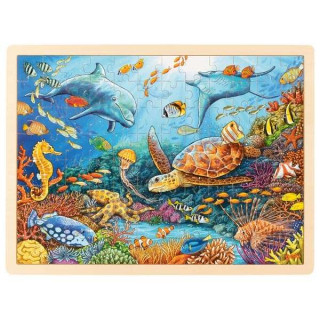 Dřevěné puzzle Velký bariérový útes 96 dílků