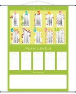 Plan lekcji tabliczka mnożenia plansza edukacyjna