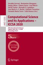 Computational Science and Its Applications - ICCSA 2020