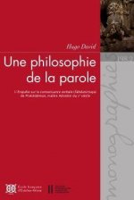 Une philosophie de la parole