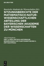 Kritisch-historische Bemerkungen zur Funktionentheorie II. (mit Nachtrag)