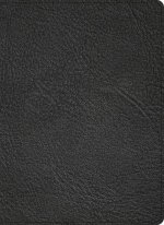 CSB Ancient Faith Study Bible, Holman Handcrafted Collection, Premium Black Goatskin: Black Letter, Church Fathers, Study Notes and Commentary, Ribbon