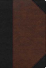 KJV Super Giant Print Reference Bible, Black/Brown Leathertouch