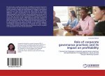 Role of corporate governance practices and its impact on profitability