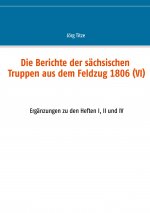 Berichte der sachsischen Truppen aus dem Feldzug 1806 (VI)
