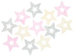 Hvězdy dřevěné 4 cm (12 ks)