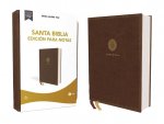 Reina Valera 1960 Santa Biblia Edición Para Notas, Leathersoft, Café, Letra Roja