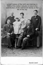 brief history of the birth and demise in 1939 of the cotton industry in lodz & the contribution of the dobranicki family to the life of the city
