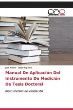 Manual De Aplicacion Del Instrumento De Medicion De Tesis Doctoral