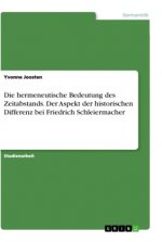 Die hermeneutische Bedeutung des Zeitabstands. Der Aspekt der historischen Differenz bei Friedrich Schleiermacher