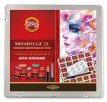 Koh-i-noor souprava akvarelových uměleckých barev MONDELUZ 24ks v plechové krabičce
