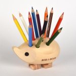 Koh-i-noor ježek mini dřevěný s pastelkami natur