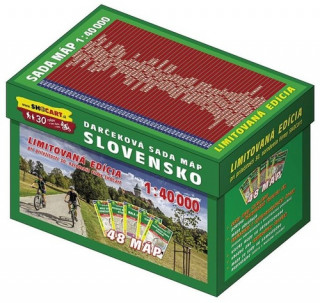 Darďż˝ekovďż˝ sada mďż˝p Slovensko 1:40 000