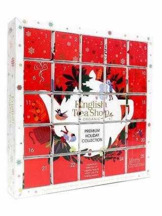 English Tea Shop Čaj Adventní kalendář bio Puzzle/červený, 48 g, 25 ks /  Nejlevnější knihy