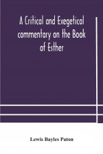 critical and exegetical commentary on the Book of Esther