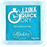 Razítkovací polštářek IZINK Quick Dry rychleschnoucí - tyrkysový