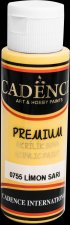 Akrylová barva Cadence Premium - žlutá / 70 ml